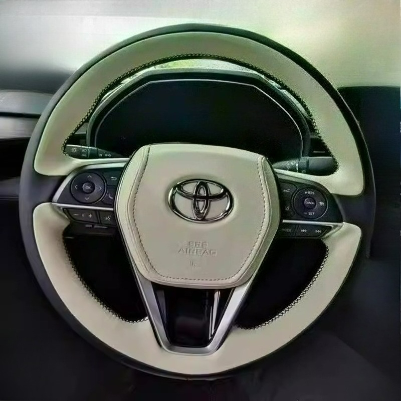 Leather Cleaner Interior - Sarung setir mobil kulit hitam putih